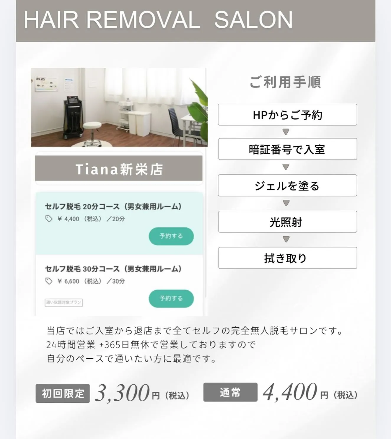 【Tianaのご利用手順】